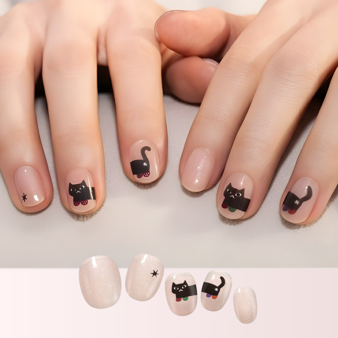 Cat Meow Nail Stickers