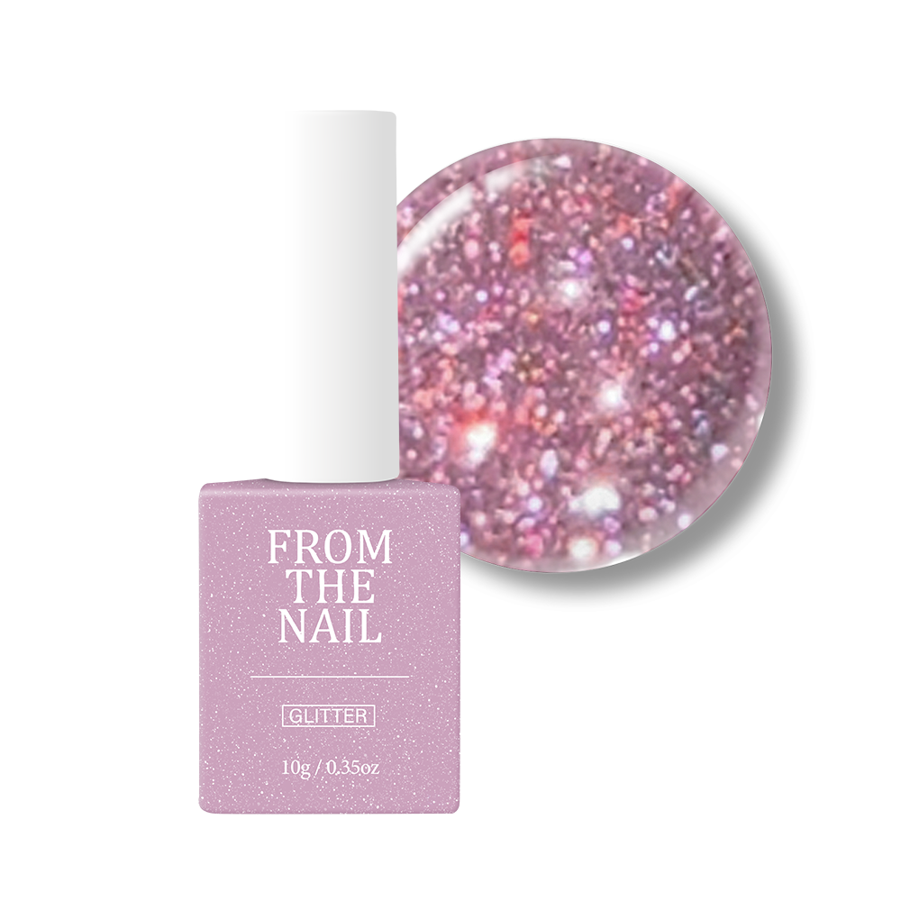 粉紅閃粉gel甲油