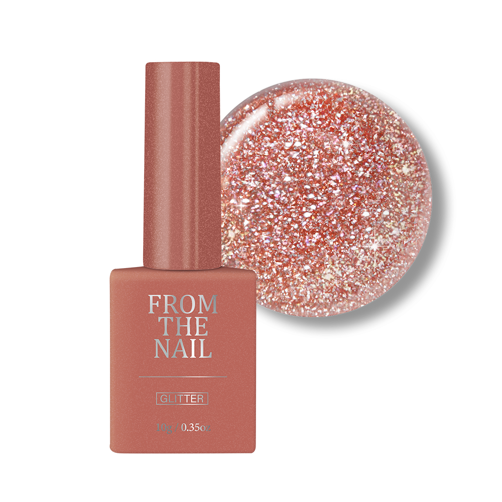 甜美珊瑚橙gel甲油