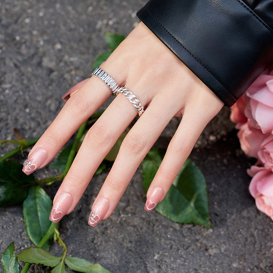 心型貓眼穿戴甲