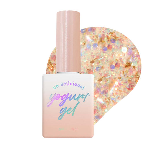 [Yogurt Nail] 'Aloha' Glitter Gel #G14 Nude Beach||Glitter Gel