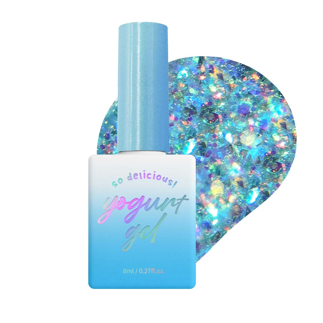 [Yogurt Nail] 'Aloha' Glitter Gel #G17 Surfing Blue||Glitter Gel