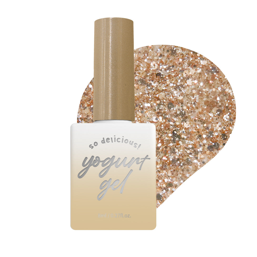 [Yogurt Nail] 'Bridal Shower' Glitter Gel #G42 Chloe Gold||Glitter Gel