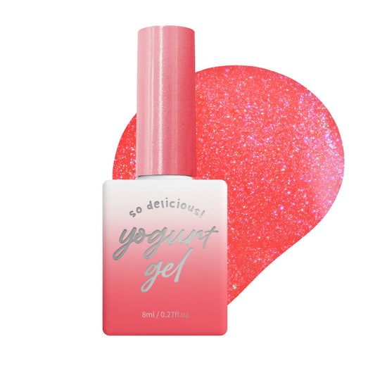 [Yogurt Nail] 'Jam Jam" Glitter Gel #G44 Grapefruit Jam|GEL甲油|Glitter Gel