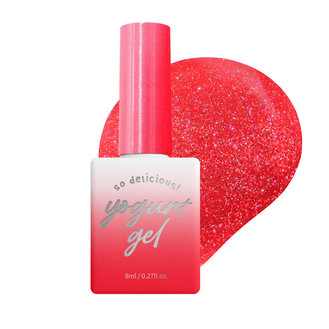 [Yogurt Nail] 'Jam Jam" Glitter Gel #G46 Strawberry Jam|GEL甲油|Glitter Gel