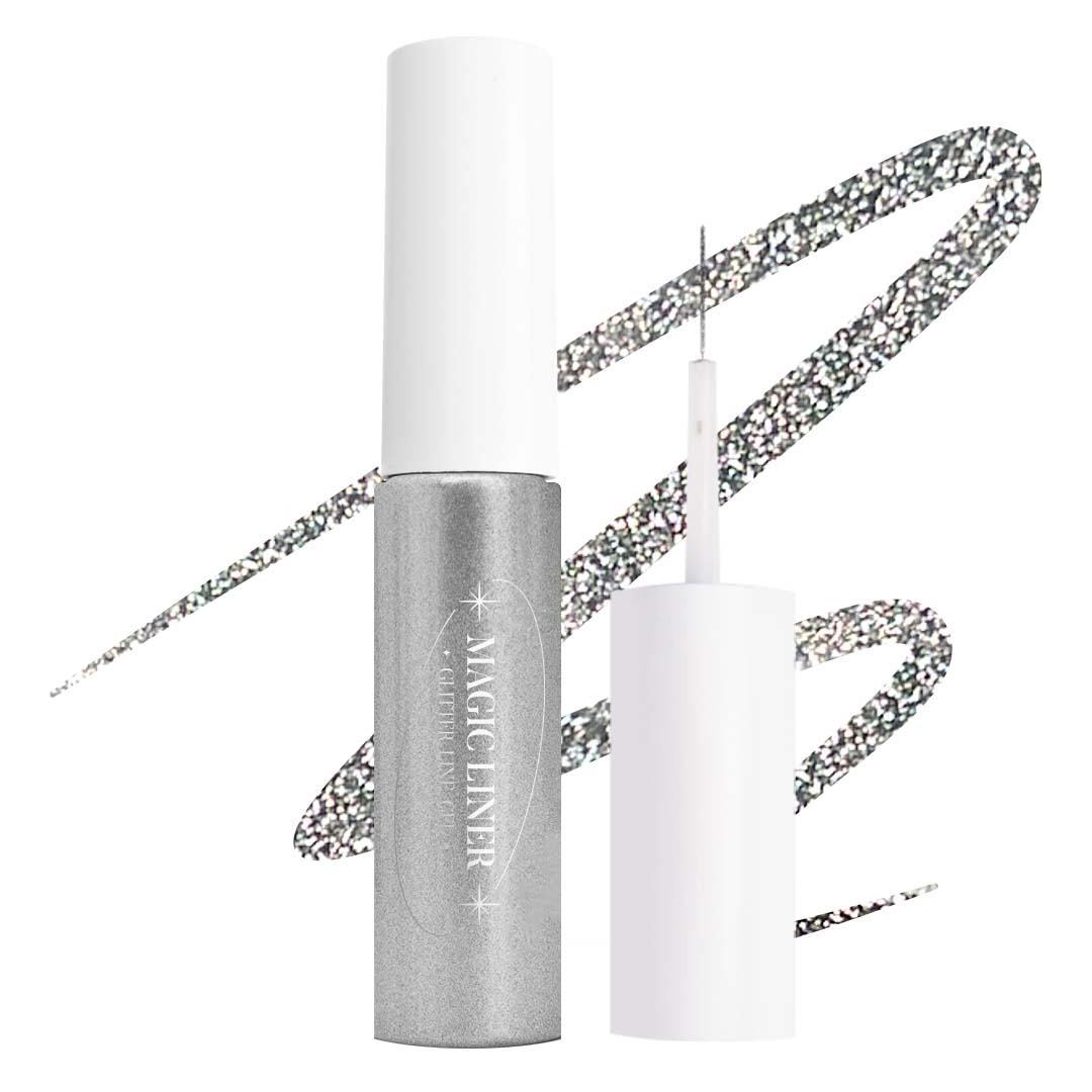 [Yogurt Nail] 'Magic Liner' Glitter Line Gel #LG04 Reflective Silver||Glitter Gel