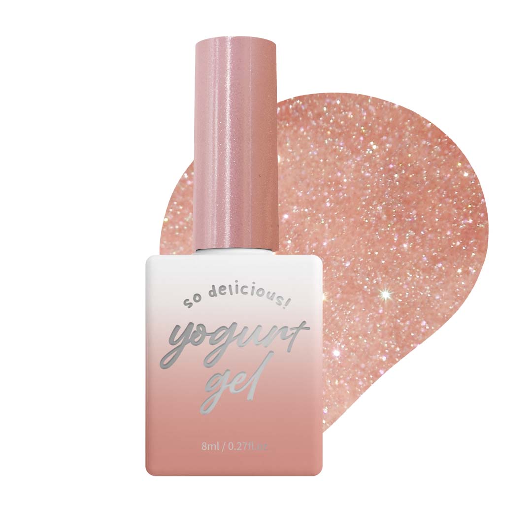 [Yogurt Nail] 'Ballerina' Reflective Glitter Gel #RG02 Sparkle Rose||Glitter Gel