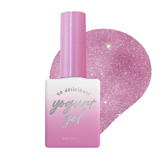 [Yogurt Nail] 'Ballerina' Reflective Glitter Gel #RG05 Berry Sorbet||Glitter Gel