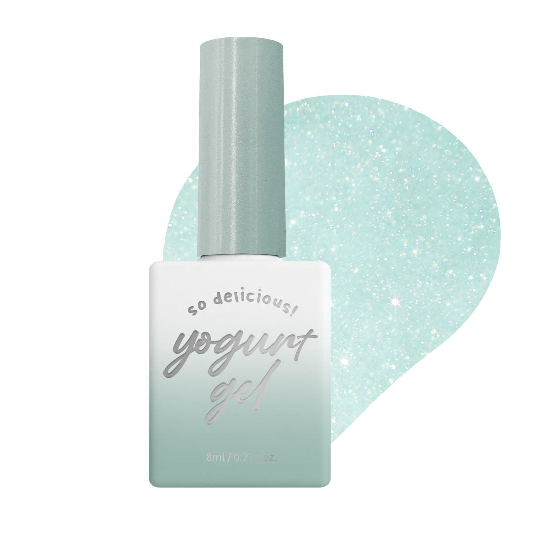 [Yogurt Nail] 'Ballerina 2' Reflective Glitter Gel #RG10 Mint Flat|GEL甲油|Glitter Gel