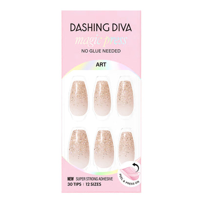 Dashing Diva Magic Press Big Day穿戴甲 - Glittery (Coffin) | 梯形甲