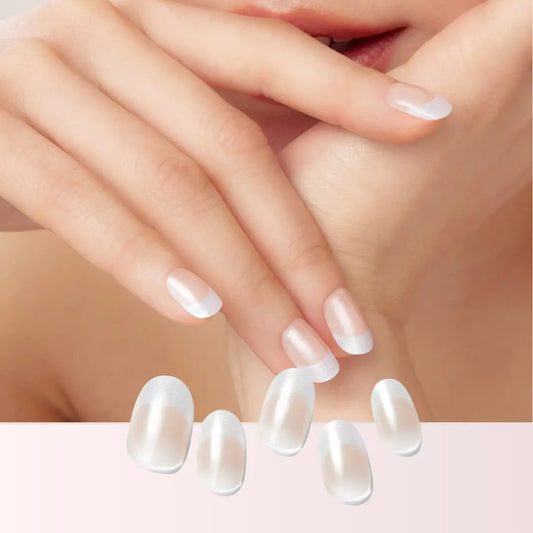 Dashing Diva Glossy French | 指甲貼| Semi Cured Gel
