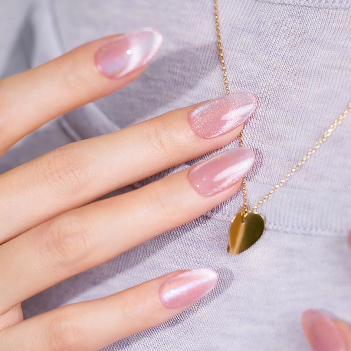 粉紅貓眼穿戴甲