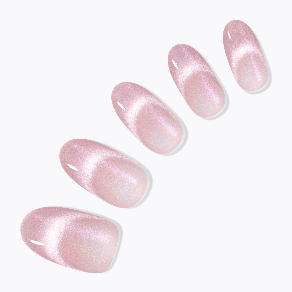 粉紅貓眼穿戴甲