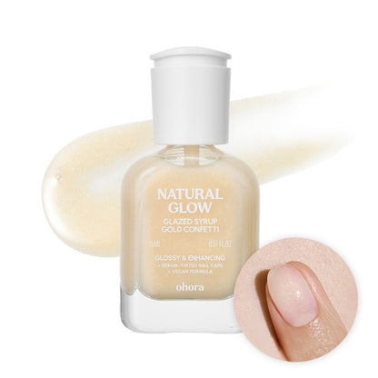 Ohora Natural Glow Glazed Syrup Nail Strengthener worldwide shipping
