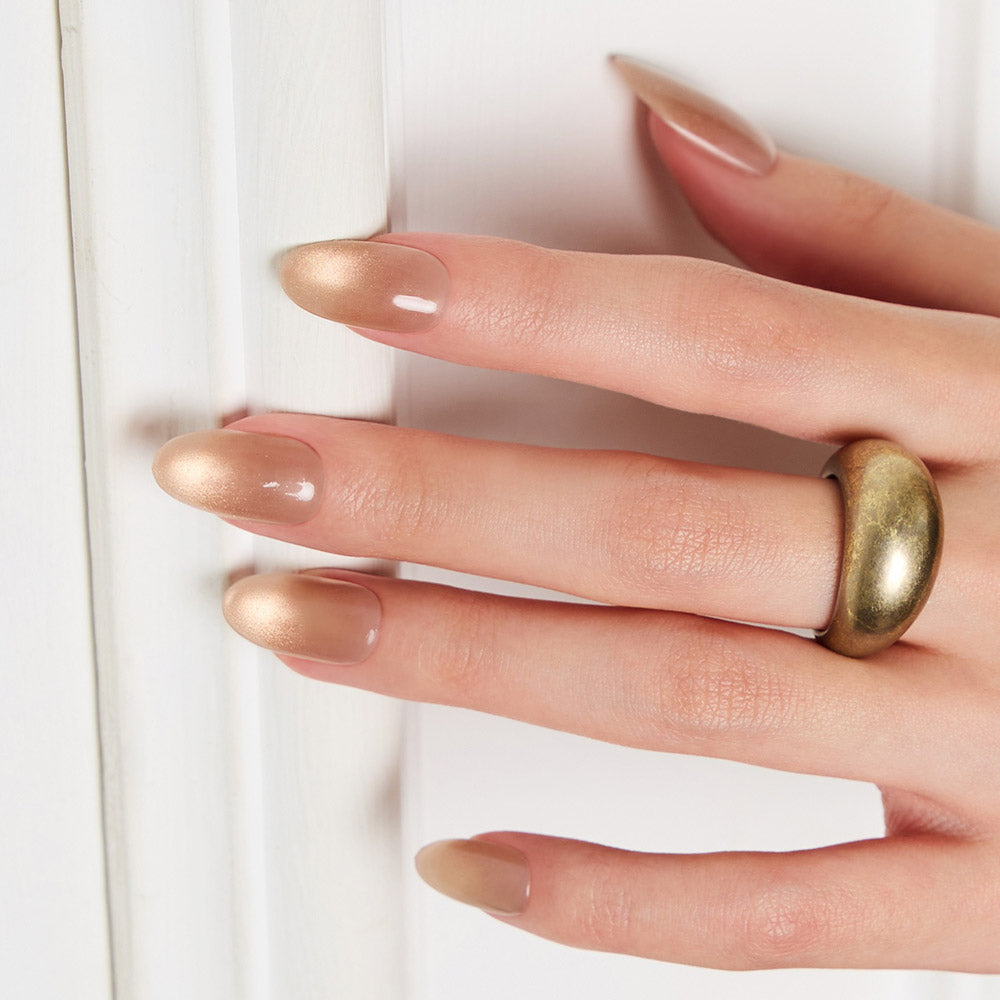 Autumn Cat-eye press on Nails