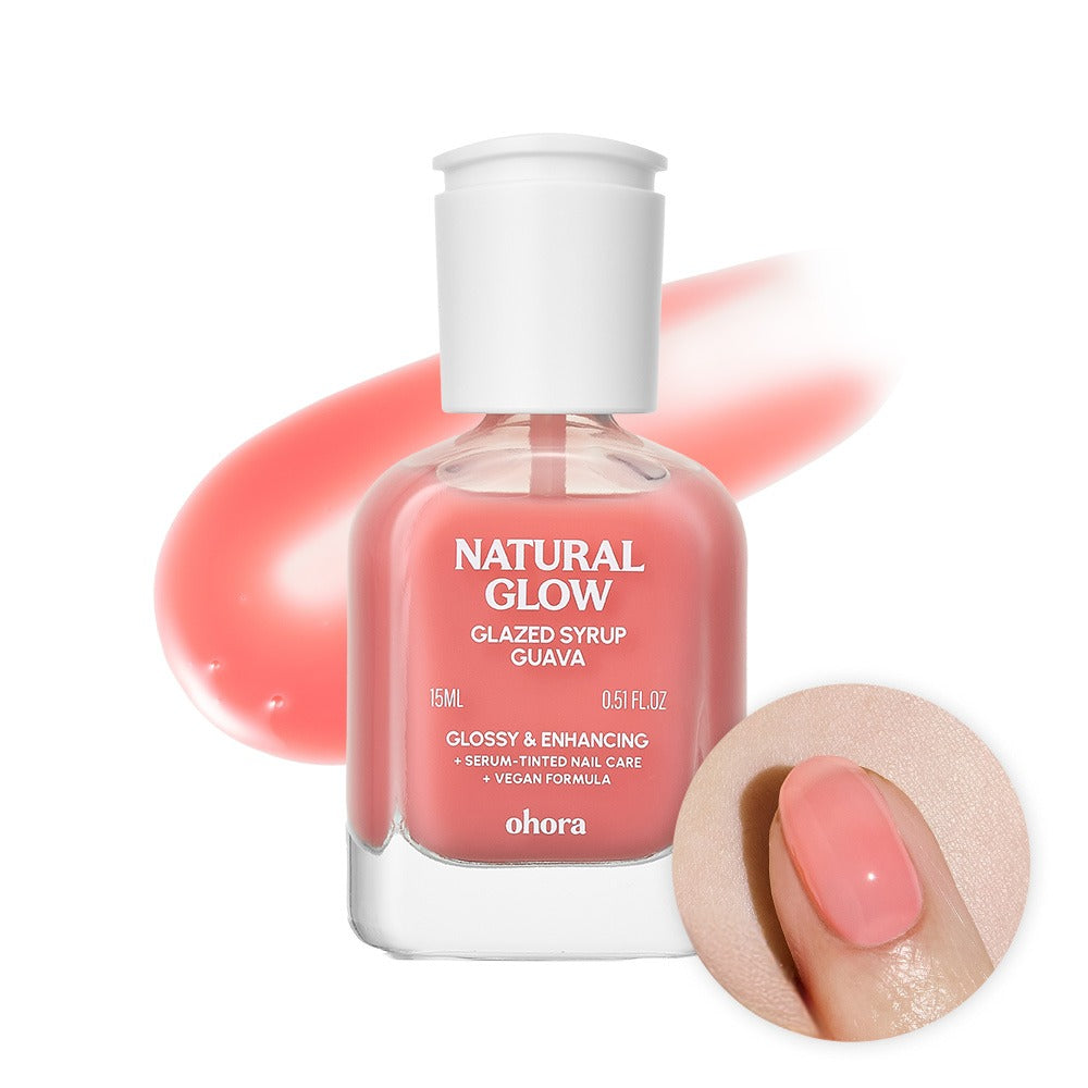 Ohora Natural Glow Glazed Syrup Nail Strengthener worldwide shipping