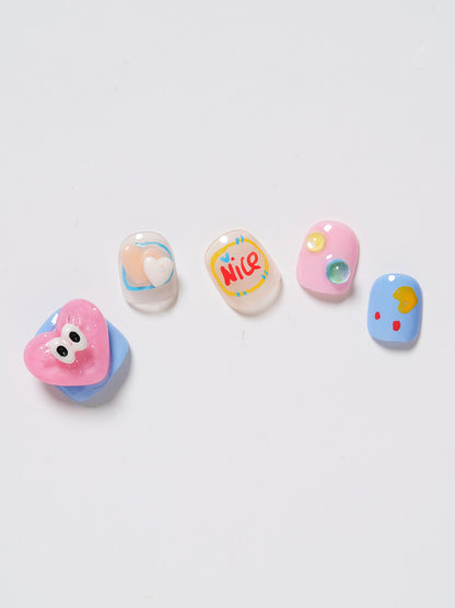 Kids press on nails