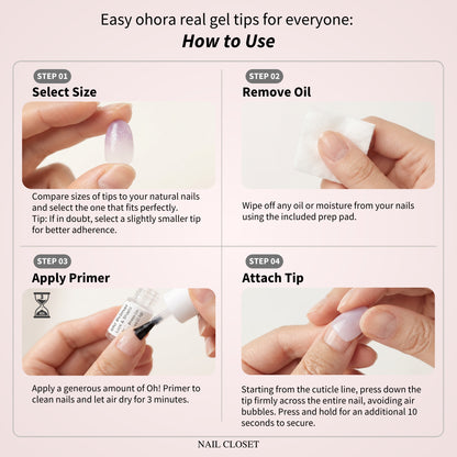 how to use ohora gel nail tips