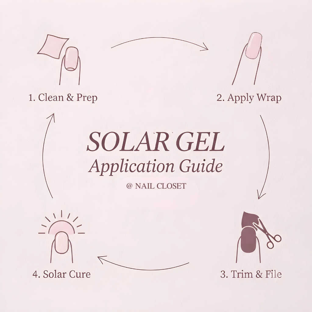 How to use No UV lamp gel nail wraps