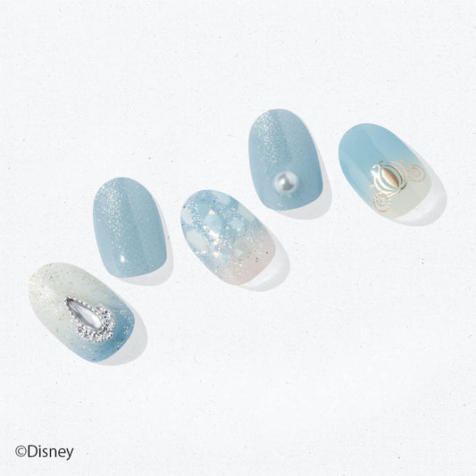 Ohora Japan Disney|N Cinderella's Sparkle | 灰姑娘指甲貼｜玻璃鞋|指甲貼|Semi Cured Gel