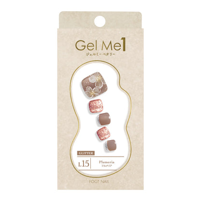 Gel Me1 Japan|L15 Plumeria|腳甲貼|Semi Cured Gel