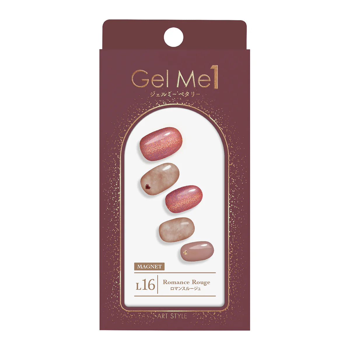 Gel Me1 Japan| L16. Romance Rouge|指甲貼|Semi Cured Gel