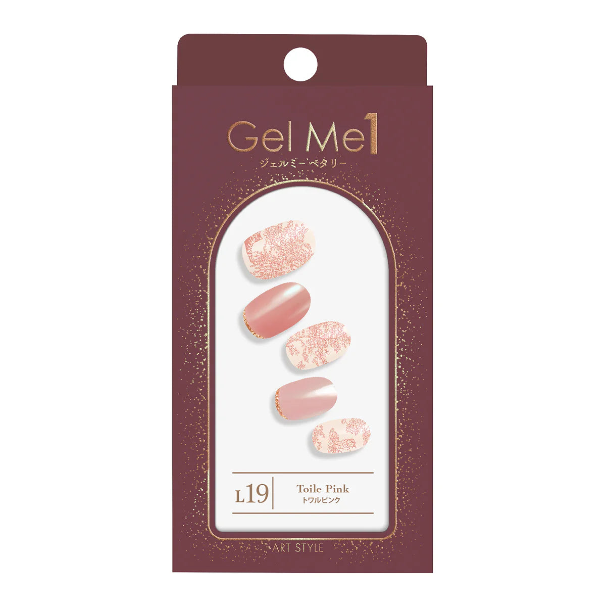 Gel Me1 Japan|L19. Toile Pink|指甲貼|Semi Cured Gel