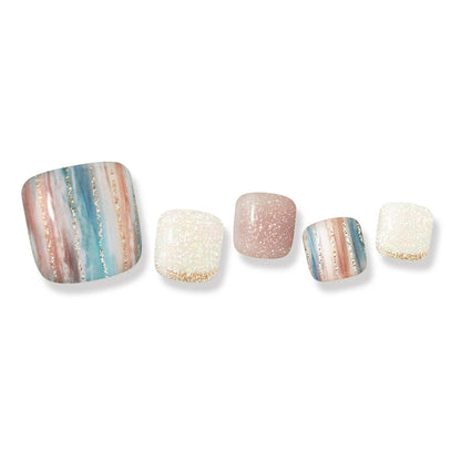 Gel Me1 Japan|L23 Luminous Sand|腳甲貼|Semi Cured Gel