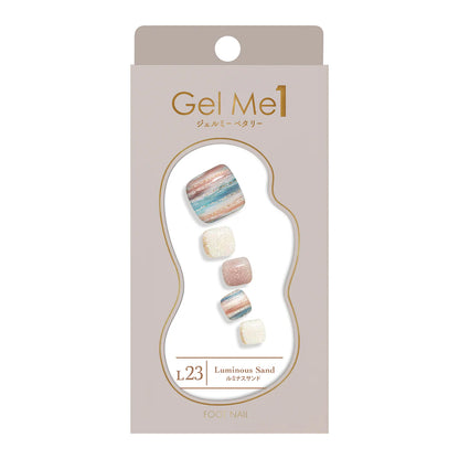 Gel Me1 Japan|L23 Luminous Sand|腳甲貼|Semi Cured Gel