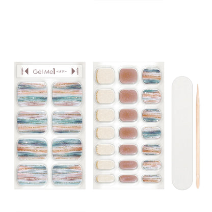 Gel Me1 Japan|L23 Luminous Sand|腳甲貼|Semi Cured Gel