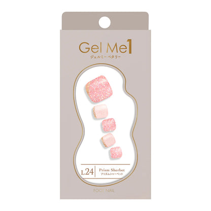 Gel Me1 Japan|L24 Prism Sherbet|腳甲貼|Semi Cured Gel