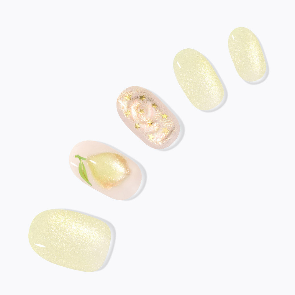 lemon press on nails