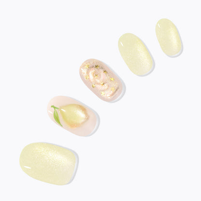 lemon press on nails