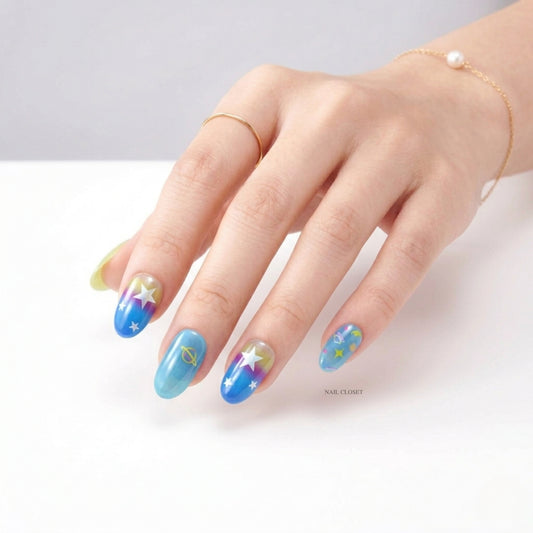Little Green Men Nail Wraps
