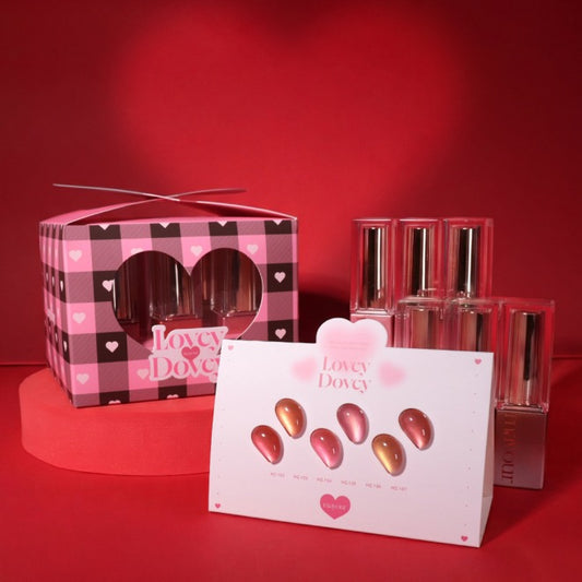 紅色貓眼gel甲油