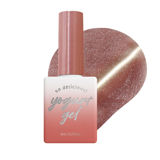 [Yogurt Nail]  'Lingerie' magnetic gel #MG59 flutters | GEL甲油 | Magnetic Gel｜浪漫粉橙色貓眼GEL甲油