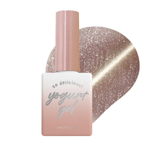 [Yogurt Nail]   'Lingerie' magnetic gel #MG61 slender and slim | GEL甲油 | Magnetic Gel｜溫柔杏色調貓眼GEL甲油