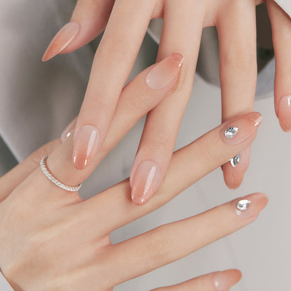 Dashing Diva Magic Press-Attention Brown (Almond) | 穿戴甲| Press On Nail