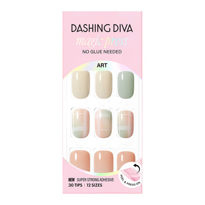Dashing Diva Magic Press- Check Mute (Regular Round) | 穿戴甲| Press On Nail