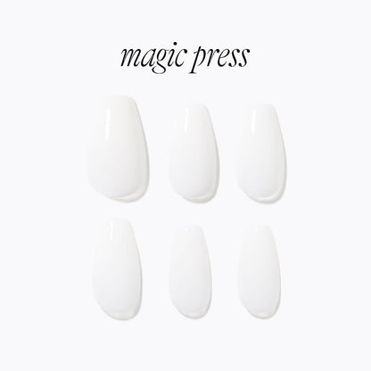 Dashing Diva Magic Press- Crystal White (Coffin) | 穿戴甲| Press On Nail