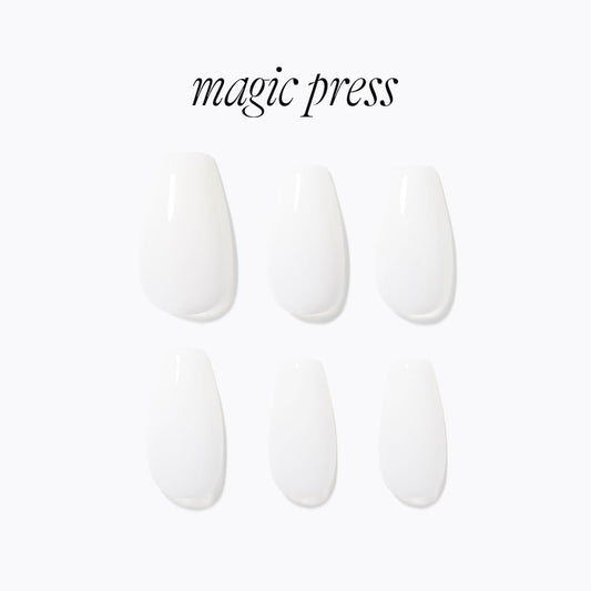 Dashing Diva Magic Press- Crystal White (Coffin) | 穿戴甲| Press On Nail