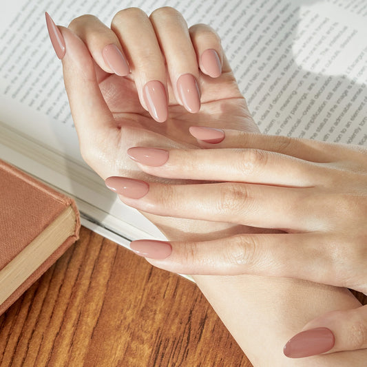 Dashing Diva Magic Press- Deep Beige (Almond) | 穿戴甲| Press On Nail
