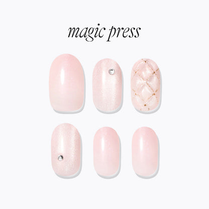 Dashing Diva Magic Press- Glossy Quilting (Long Oval) | 穿戴甲| Press On Nail