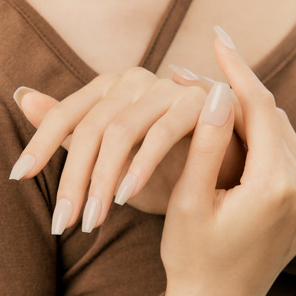 Dashing Diva Magic Press- Ivory (Coffin) | 穿戴甲| Press On Nail