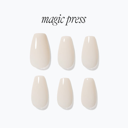 Dashing Diva Magic Press- Ivory (Coffin) | 穿戴甲| Press On Nail