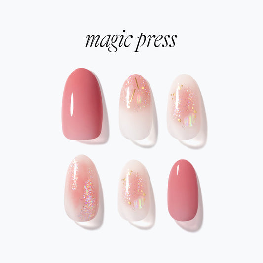 Dashing Diva Magic Press- Love Delight (Almond) | 穿戴甲| Press On Nail