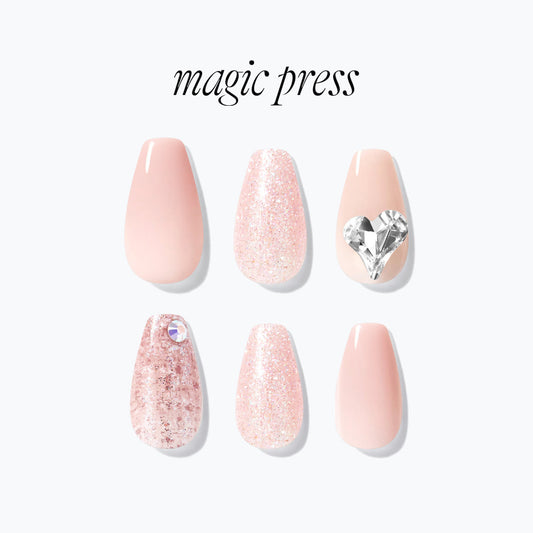 Dashing Diva Magic Press- Love Hug (Coffin) | 穿戴甲| Press On Nail