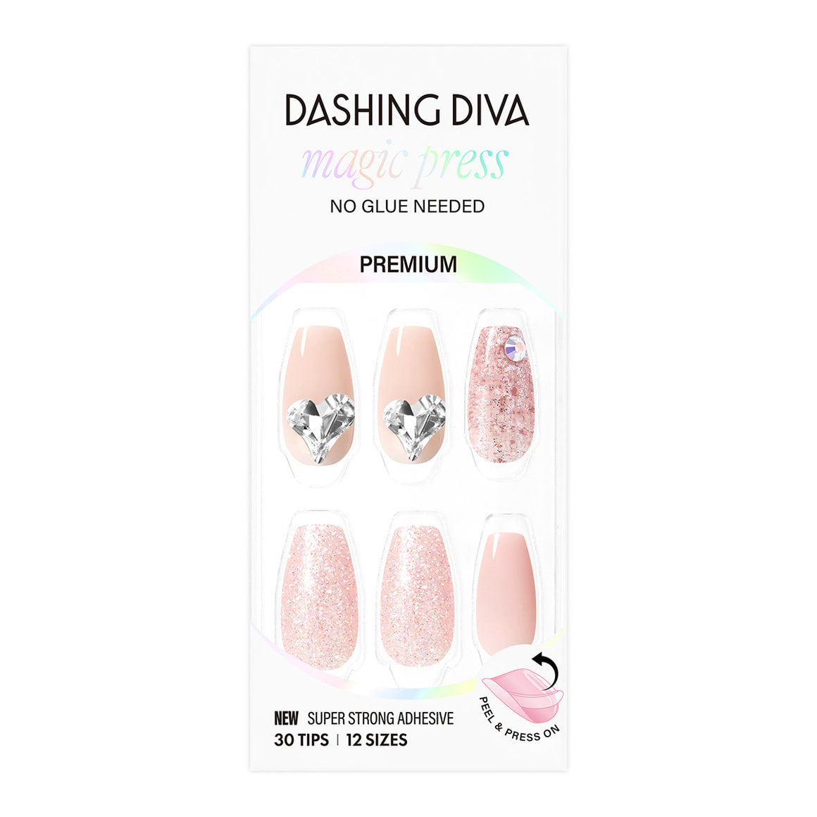 Dashing Diva Magic Press- Love Hug (Coffin) | 穿戴甲| Press On Nail
