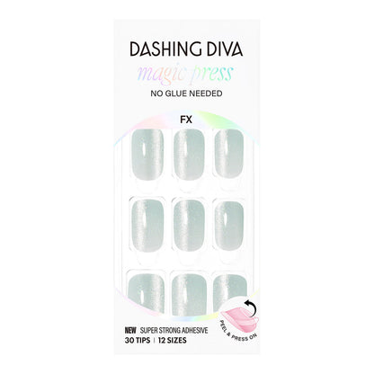 Dashing Diva Magic Press- Mint Aurora (Regular Round) | 穿戴甲| Press On Nail