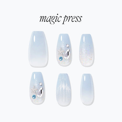 Dashing Diva Magic Press- Ocean Fizz (Coffin) | 穿戴甲| Press On Nail